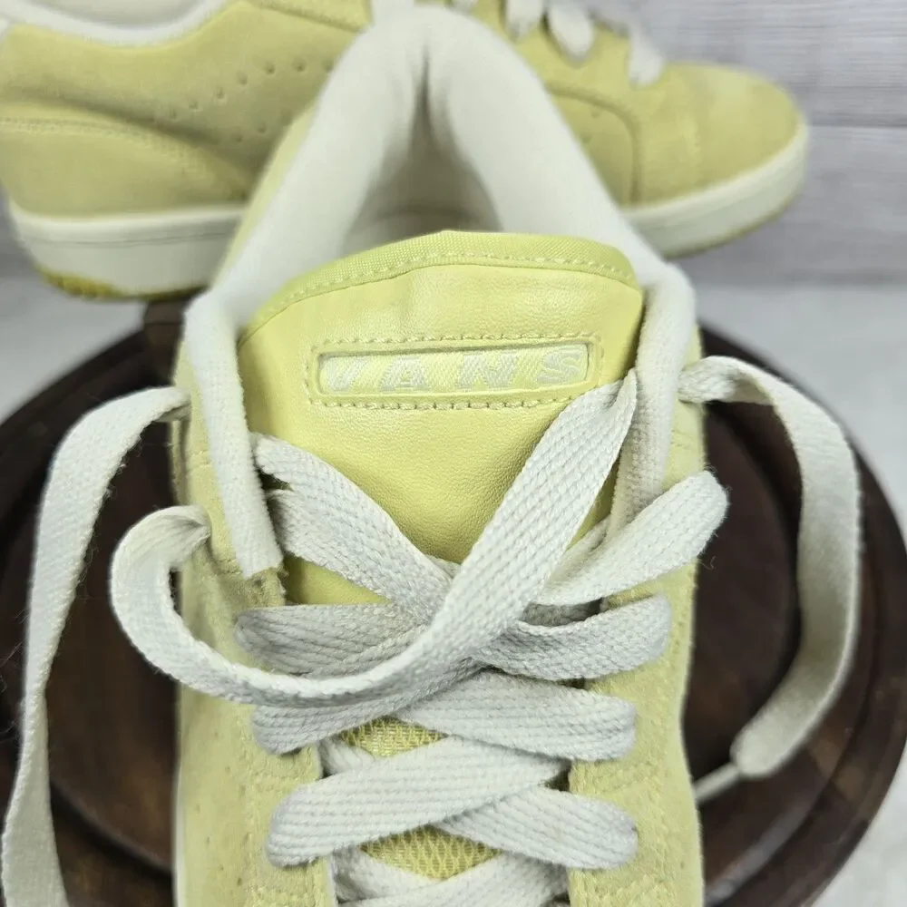 Vintage Vans Compel Y2K Chunky Skateboarding Sneaker Yellow Suede Sz 7.5 Grunge
